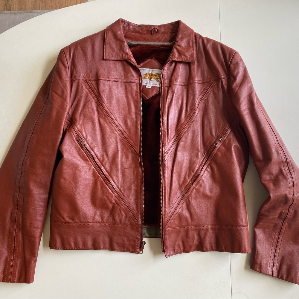 Vintage Tigers Leather Jacket